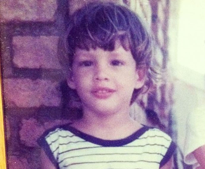 Cauã Reymond quando criança (Foto: Arquivo Pessoal)