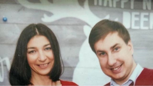casal geurra ucrania (Foto: Arquivo Pessoal (via BBC))