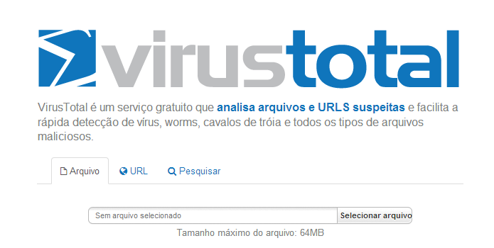 Além da web, usuários de Mac agora poderão enviar arquivos para varredura direto pelo computador (Foto: Reprodução/VirusTotal)