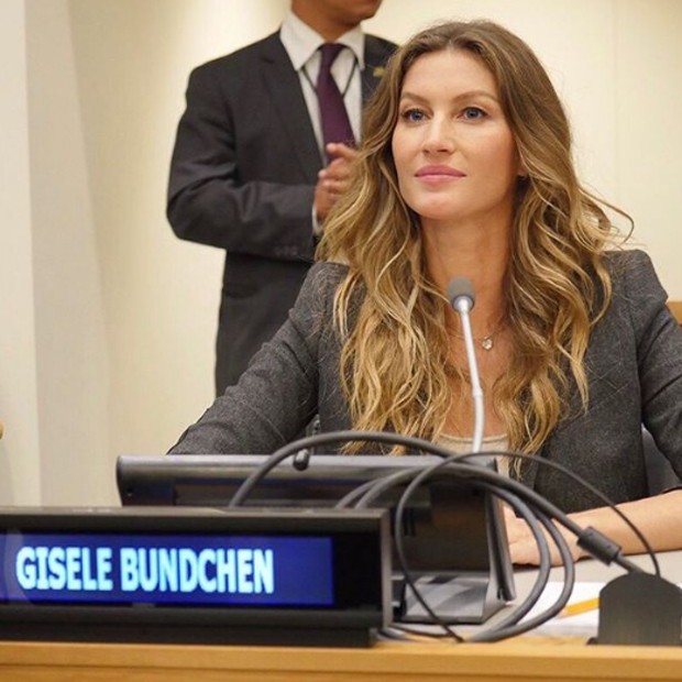 Gisele Bündchen discursa na Assembleia Geral das Nações Unidas (Foto: Reprodução / Instagram)