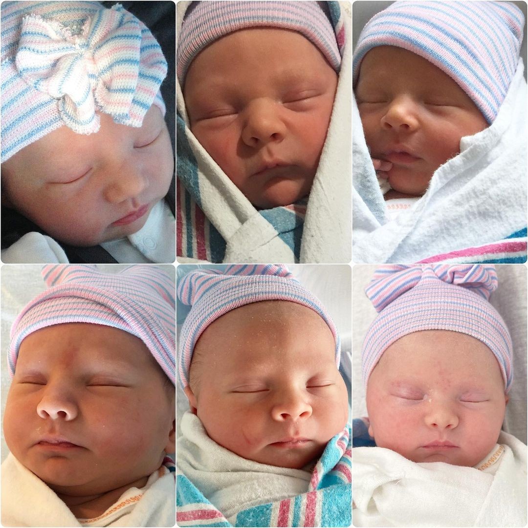 Os seis filhos de Hilaria e Alec Baldwin (Foto: Reprodução Instagram)