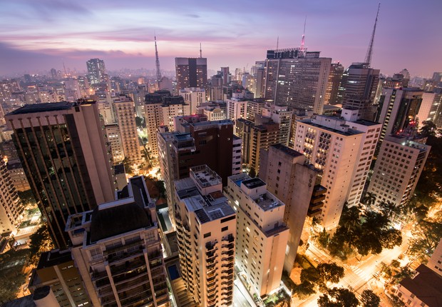 Vista aérea da cidade de São Paulo, imóveis, imóvel (Foto: Thinkstock)