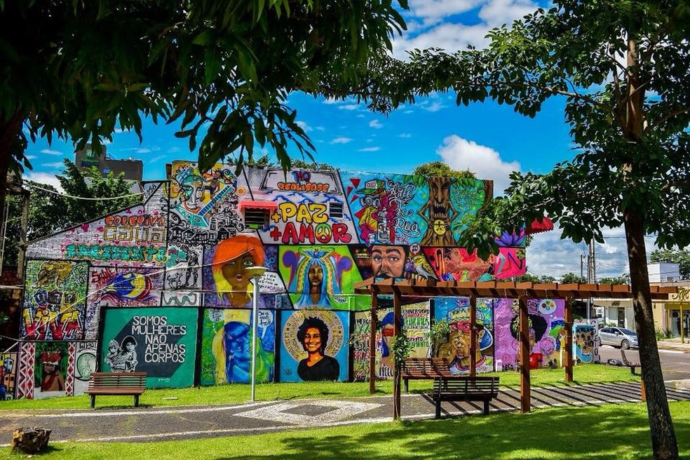 ‘Projeto Arte Grafite’ cria a modalidade como arte urbanística na capital acreana (Foto: Assis Lima/Arquivo pessoal)