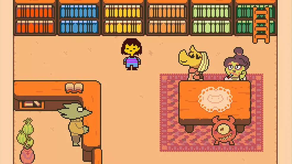 RPG roda em computadores modestos e apresenta história bem humorada e gameplay inovador — Foto: Divulgação/tobyfox