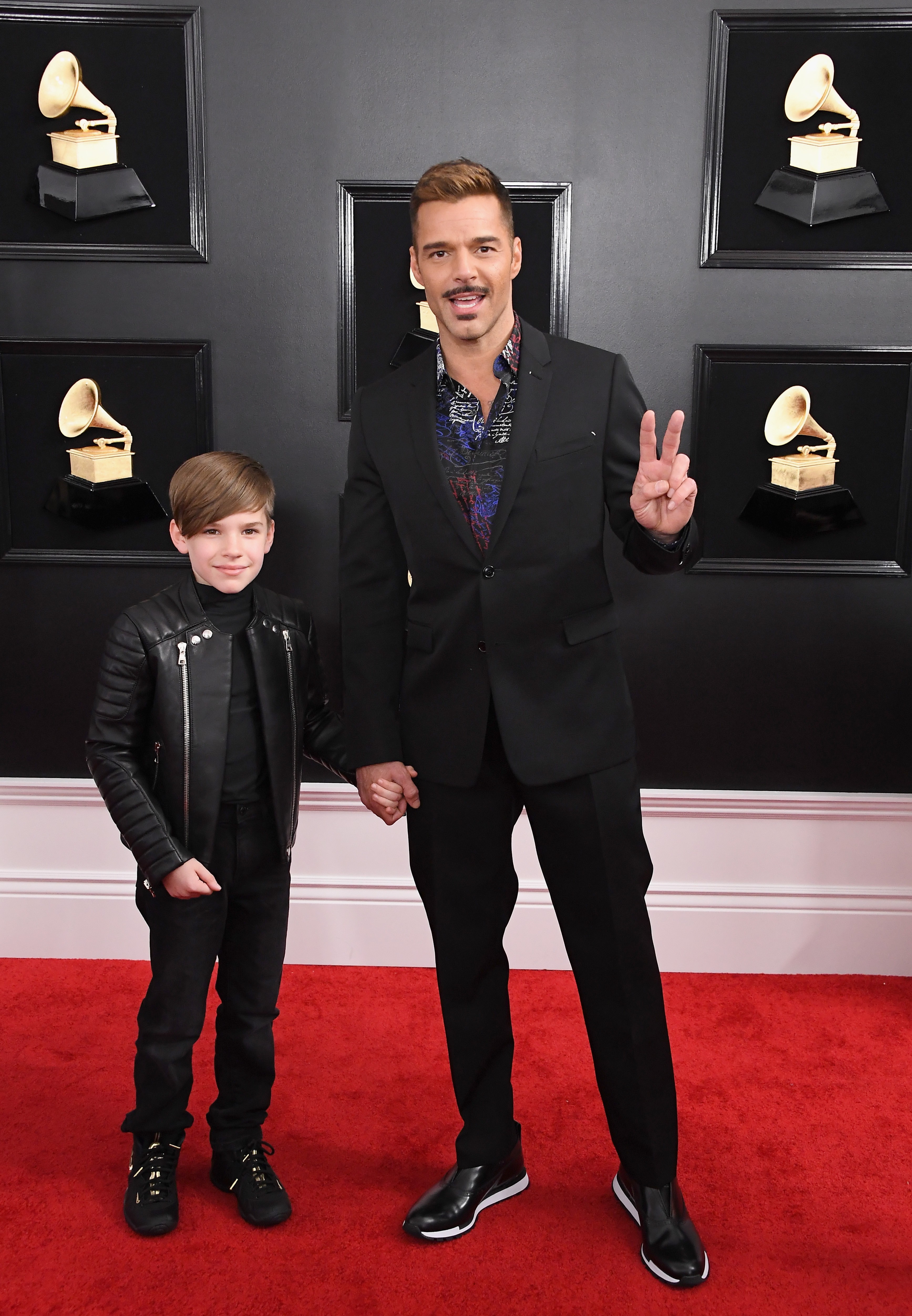 Ricky Martin com o filho (Foto: Getty Images)