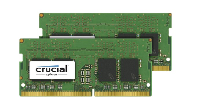 Memórias DDR4 são mais econômicas, reduzindo o consumo de bateria em notebook. — Foto: Divulgação/Crucial