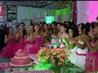 Projeto social faz festa de debutante para 50 meninas em Porangatu, GO