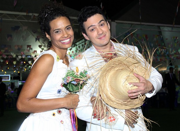 Aisha Jambo e Marcos Veras (Foto: Alex Palarea/AgNews)