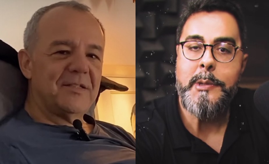 O ex-governador Sérgio Cabral e o juiz Marcelo Bretas em vídeos publicados no Instagram