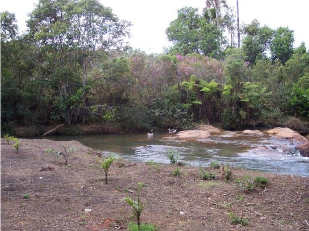 Corrgo passa por terreno que motivou assassinato de famlia no DF — Foto: Arquivo pessoal/Reproduo