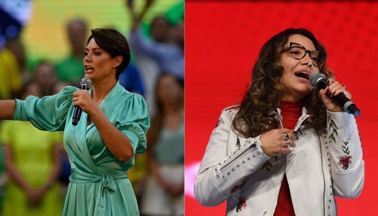 anja e Michelle Bolsonaro são peças-chave pelo voto no segundo turno — Foto: Arquivo