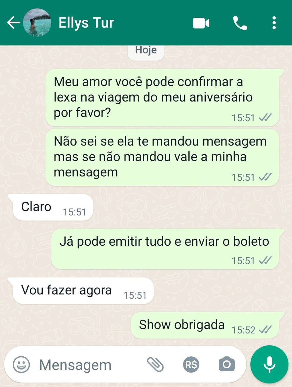 Anitta pediu para funcion&aacute;ria comprar uma passagem para Lexa v&ecirc;-la &mdash; Foto: Reprodu&ccedil;&atilde;o