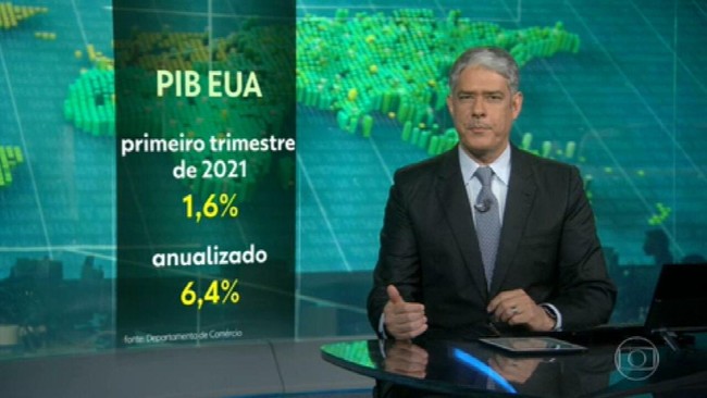 PIB dos EUA cresce 1,6% no primeiro trimestre de 2021