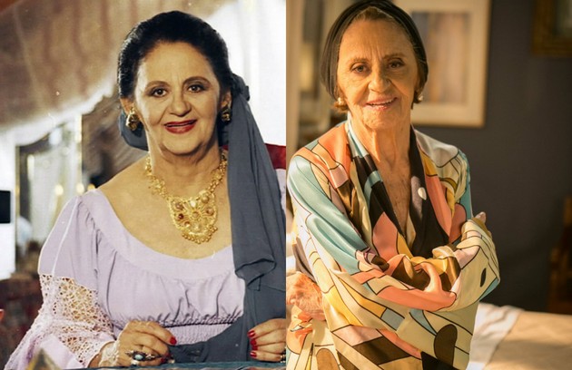 Laura Cardoso era avó de Igor (Ricardo Macchi) e matriarca da família de ciganos. Recentemente, a atriz esteve no ar como a vilã de 'Sol nascente' (Foto: TV Globo)