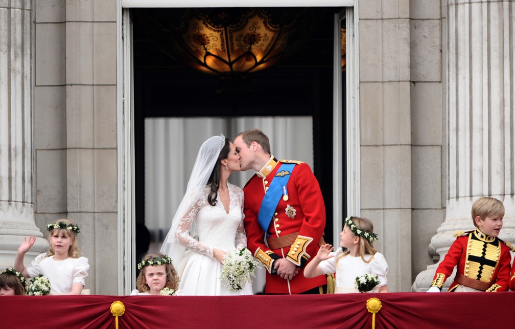 Casamento de Kate Middleton e prÃ­ncipe William foi realizado em 2011 (Foto: Justin Tallis/Poll/AFP/Arquivo)