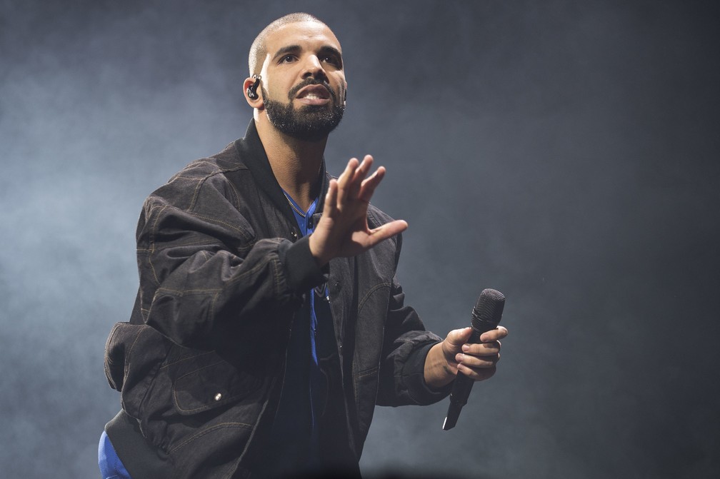O canadense Drake foi o artista mais ouvido nesta década no Spotify — Foto: Arthur Mola/Invision/AP