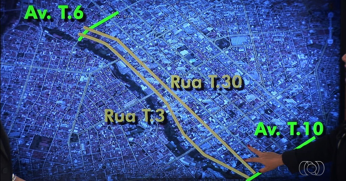 G1 - Trechos da Avenida T-3 e da Rua T-30 no Setor Bueno terão sentido ...