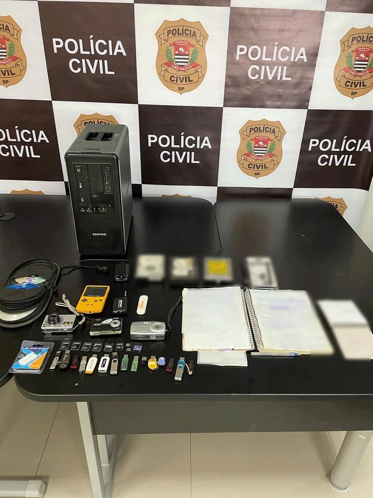 Polícia de SP prende pedreiro suspeito de divulgar fotos e vídeos de pornografia infantil na internet