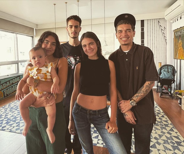 Marcelo D2 posta foto dos cinco filhos (Foto: Reprodução/Instagram)