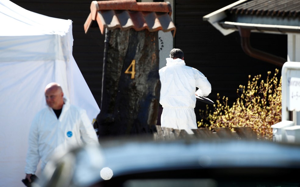 Polícia prendeu Tom e voltou a investigar casa da família em 28 de abril — Foto: NTB Scanpix/Terje Pedersen via Reuters 