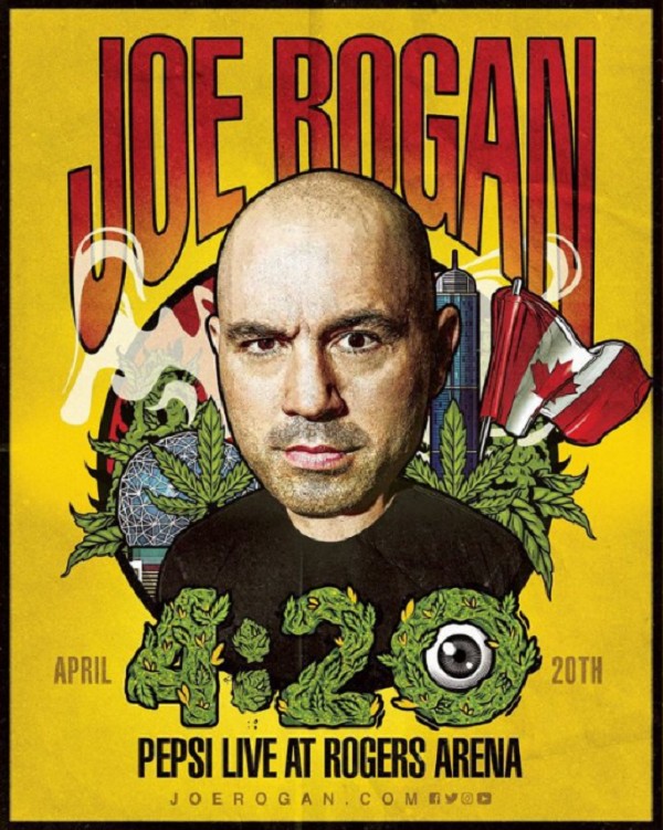 O cartaz do show suspenso de Joe Rogan em Vancouver (Foto: Divulgação)