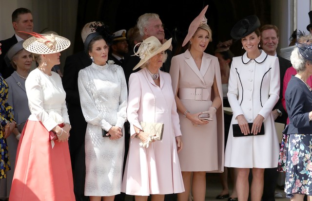Sophie, Countess of Wessex, Queen Letizia of Spain, Camilla, Duchess of Cornwall, Queen Maxima of the Netherlands and Catherine, Duchess of Cambridge  (Foto: Getty Images)