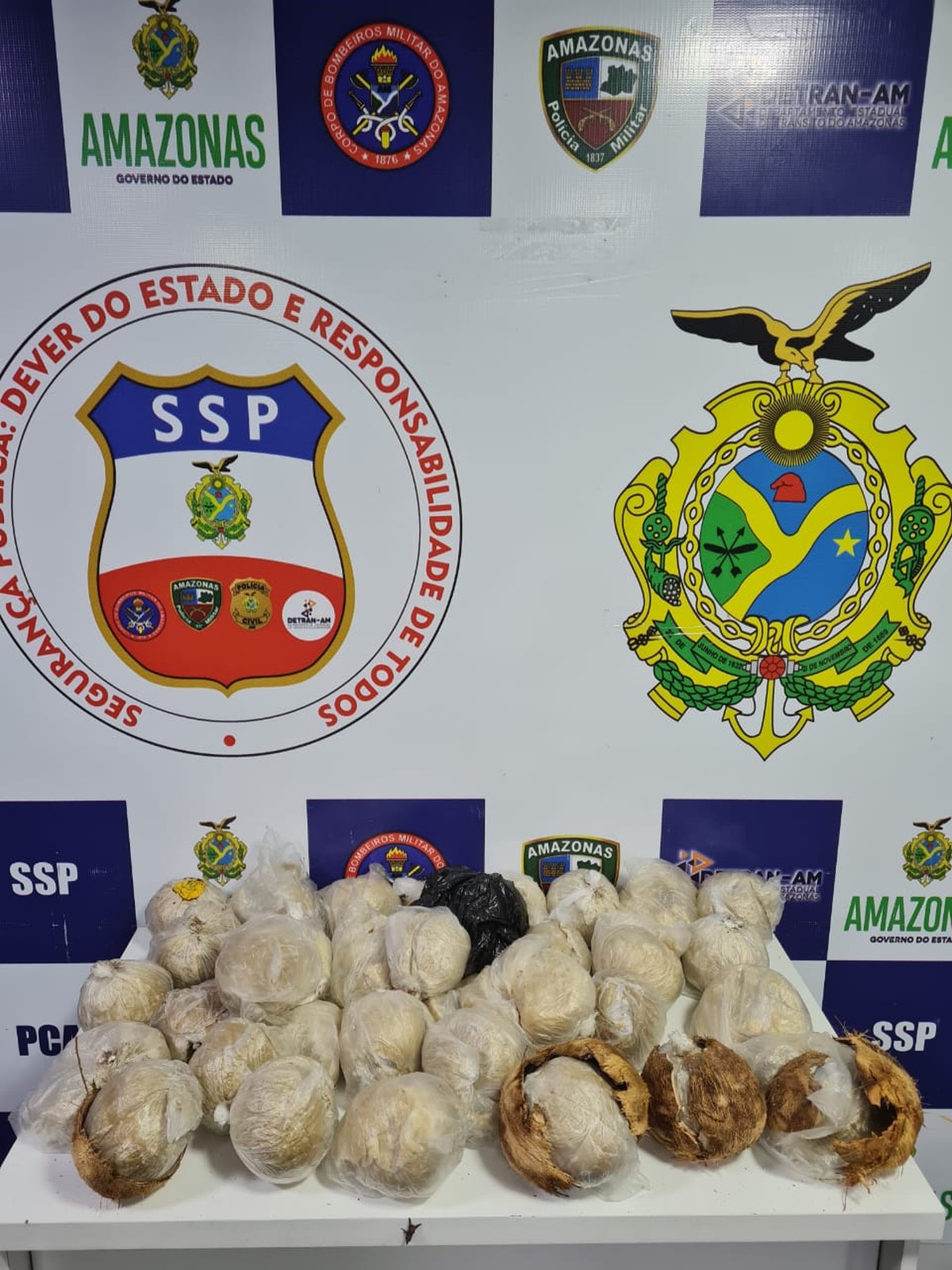 Polícia apreende 19 kg de drogas escondidos em cocos, no AM - Vimarsana News