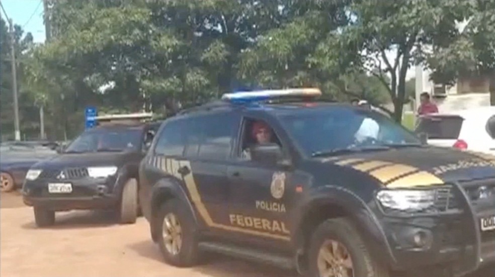 PolÃ­cia Federal foi buscar os estudantes no Paraguai  â€” Foto: PolÃ­cia Nacional Paraguaia/DivulgaÃ§Ã£o