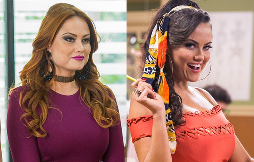 Leonora era ruiva e Dona Capitu, morena (Foto: Artir Meninea / Gshow e Paulo Belote / TV Globo)