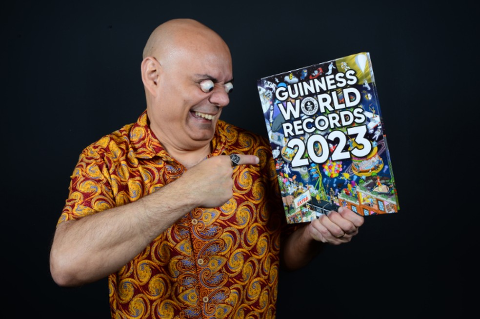 O brasileiro estará na nova edição do livro dos recordes de 2023 — Foto: Reprodução/Guinness World Records