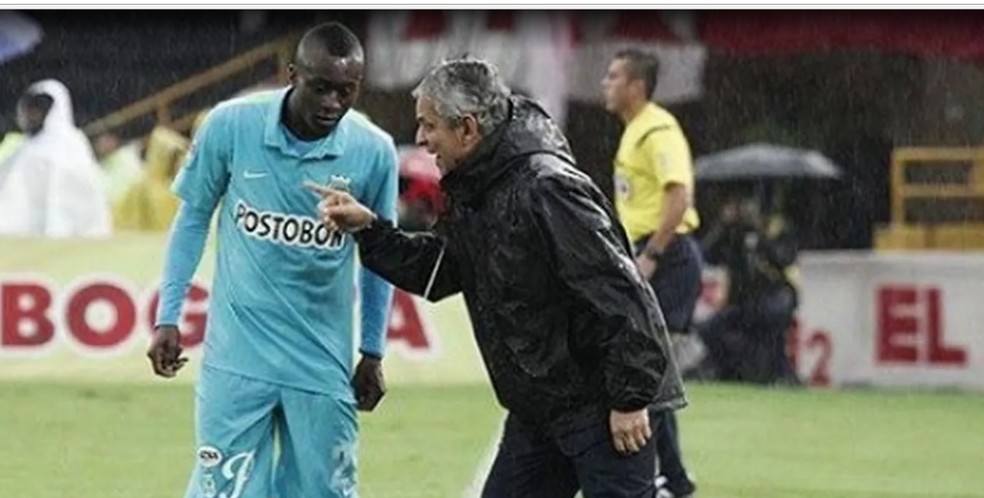 Marlos Moreno e Rueda: para o jogador colombiano, o ex-t&eacute;cnico do Flamengo foi como um pai, mais que um treinador (Foto: Reprodu&ccedil;&atilde;o Instagram)
