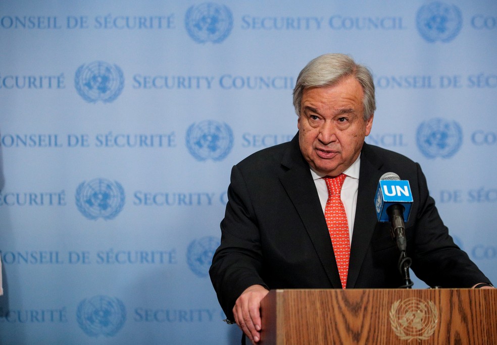 O secretário-geral da ONU, António Guterres. — Foto: Brendan McDermid/Reuters