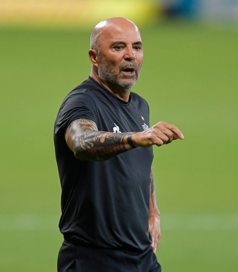 Jorge Sampaoli durante Atlético-MG x Atlético-GO — Foto: Divulgação/Mineirão