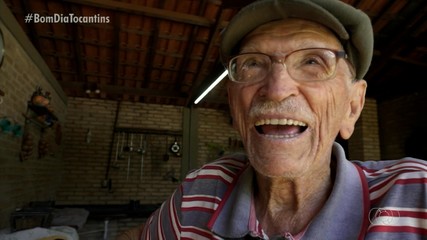 Idoso centenário mostra que bom humor ajuda a envelhecer bem