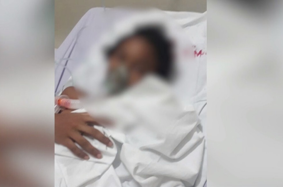 Criança de 9 anos tomou choque elétrico em Mossoró  — Foto: Cedida