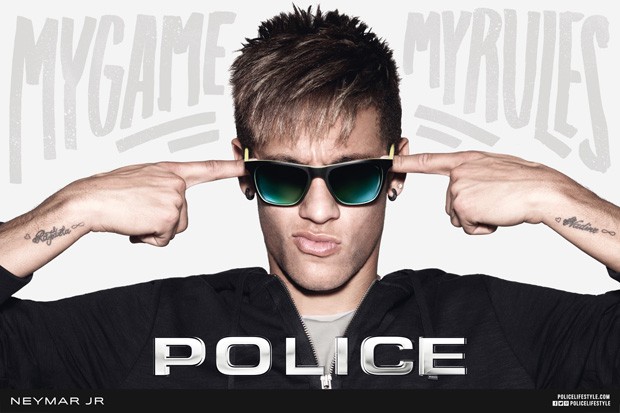 Neymar estrela campanha da Police (Foto: Divulgação)
