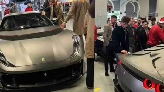 Vídeo: Carlos Sainz mostra sua nova Ferrari customizada de R$ 3 milhões com detalhe curioso