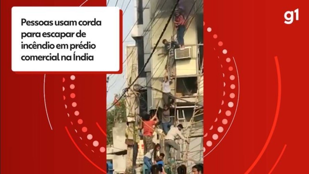 Incendio en Nueva Delhi mata a 26 personas.  Video que muestra a personas usando cuerdas para escapar de un edificio en llamas |  Globalismo