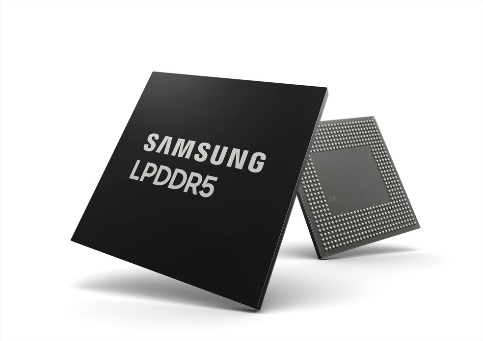 Memórias LPDDR5 existem desde 2023 e já estão disponíveis em smartphones — Foto: Divulgação/Samsung