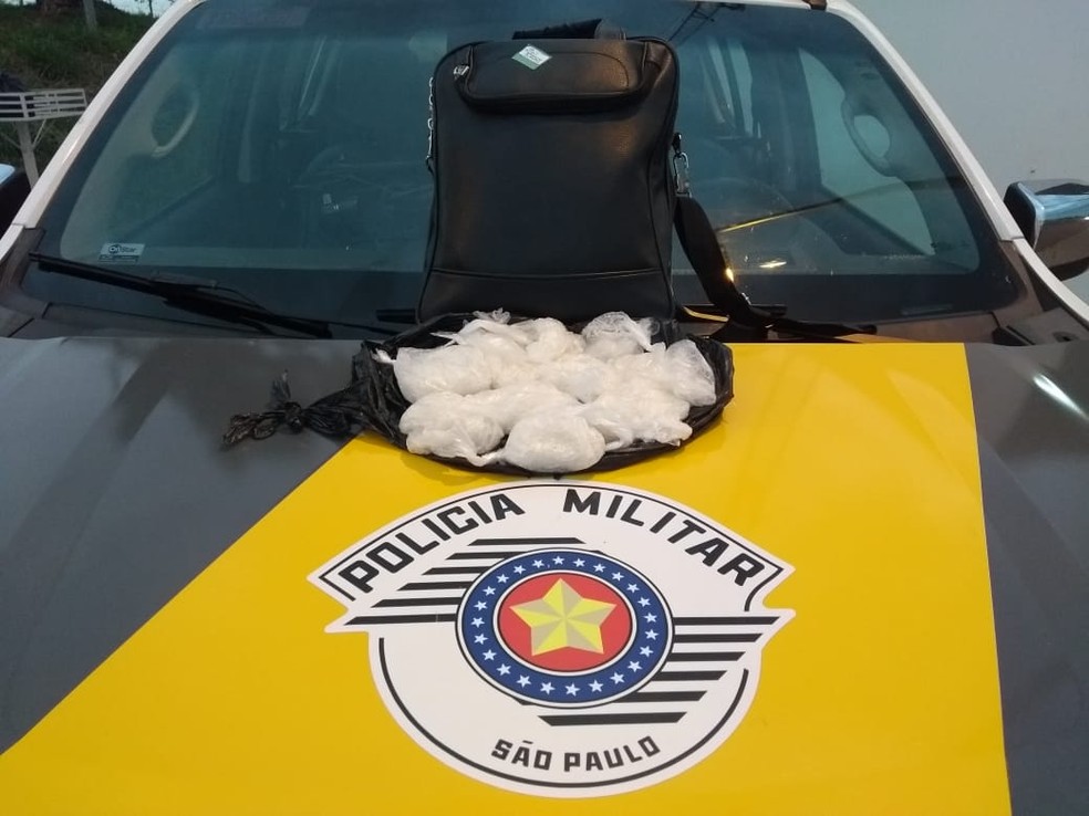 Droga sintética foi apreendida em Presidente Venceslau — Foto: Polícia Militar Rodoviária