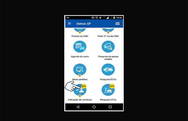APLICATIVO DO DETRAN (FOTO: DIVULGAÇÃO)