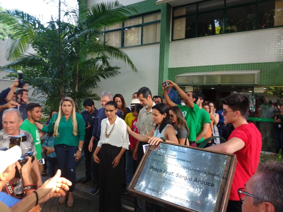 Marina Silva faz campanha em Manaus — Foto: Ive Rylo/G1 AM