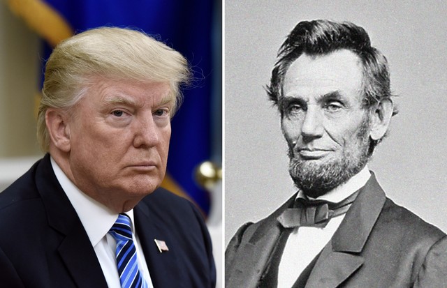 Donald Trump e Abraham Lincoln (Foto: Getty Images)