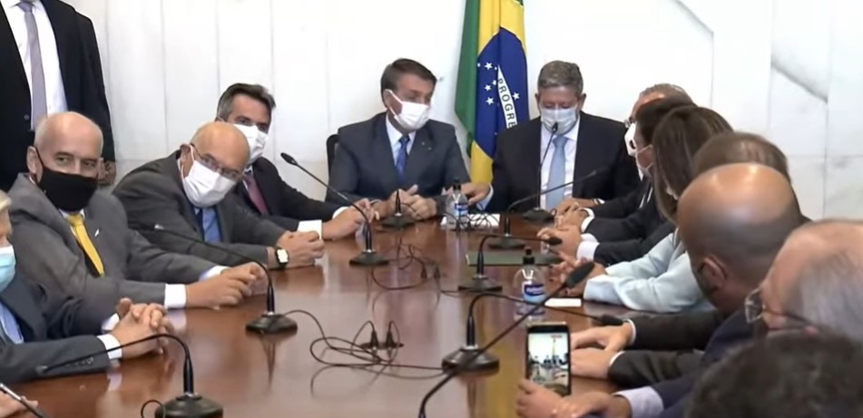 Jair Bolsonaro, Arthur Lira e autoridades