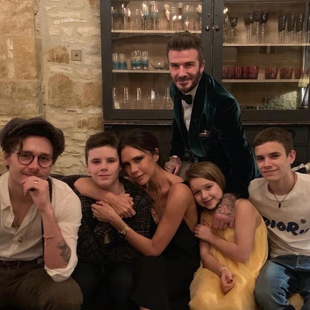 Família Beckham (Foto: Reprodução/Instagram)