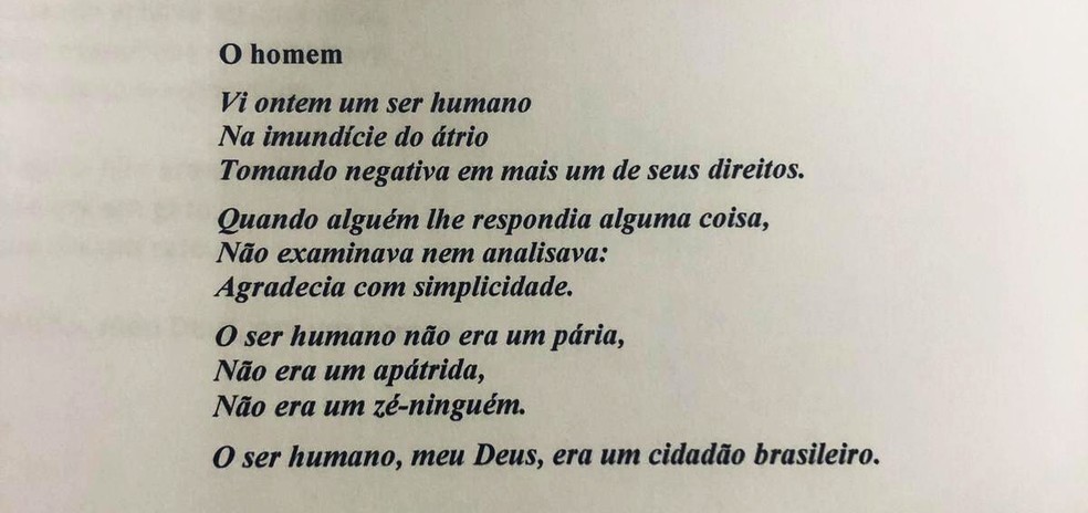 Inspirado Em Manuel Bandeira Juiz Faz Poema E Determina Que