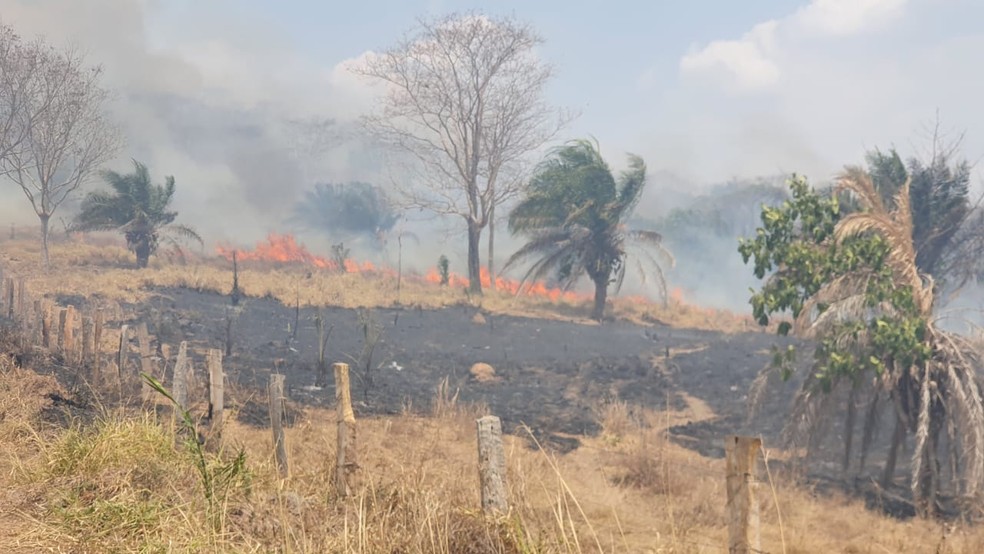 Ainda não é possível medir os prejuízos — Foto: Corpo de Bombeiros - MT
