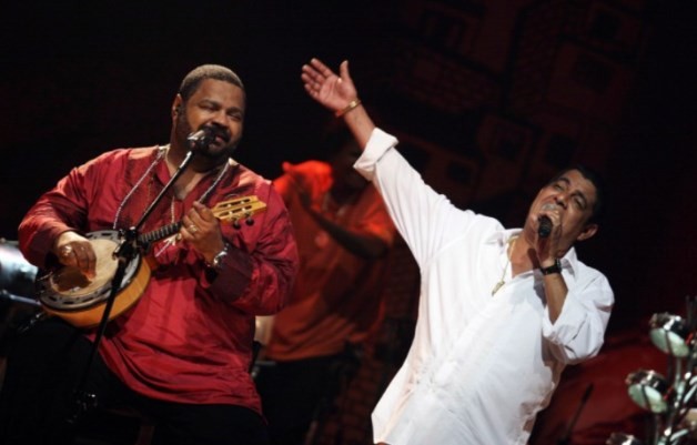 Pagodinho em show com Arlindo cruz, em 2009