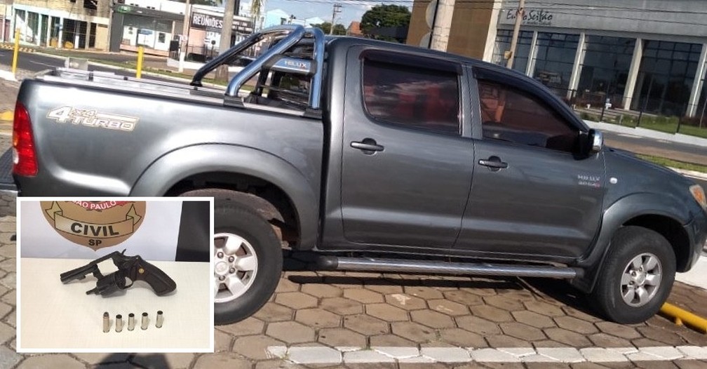 Polícia Civil aguarda laudos da perícia na caminhonete e na arma utilizadas no crime para concluir inquérito — Foto: Polícia Civil/Divulgação