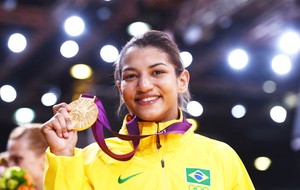 Judoca Sarah Menezes ouro em Londres (Foto: Agência AFP)